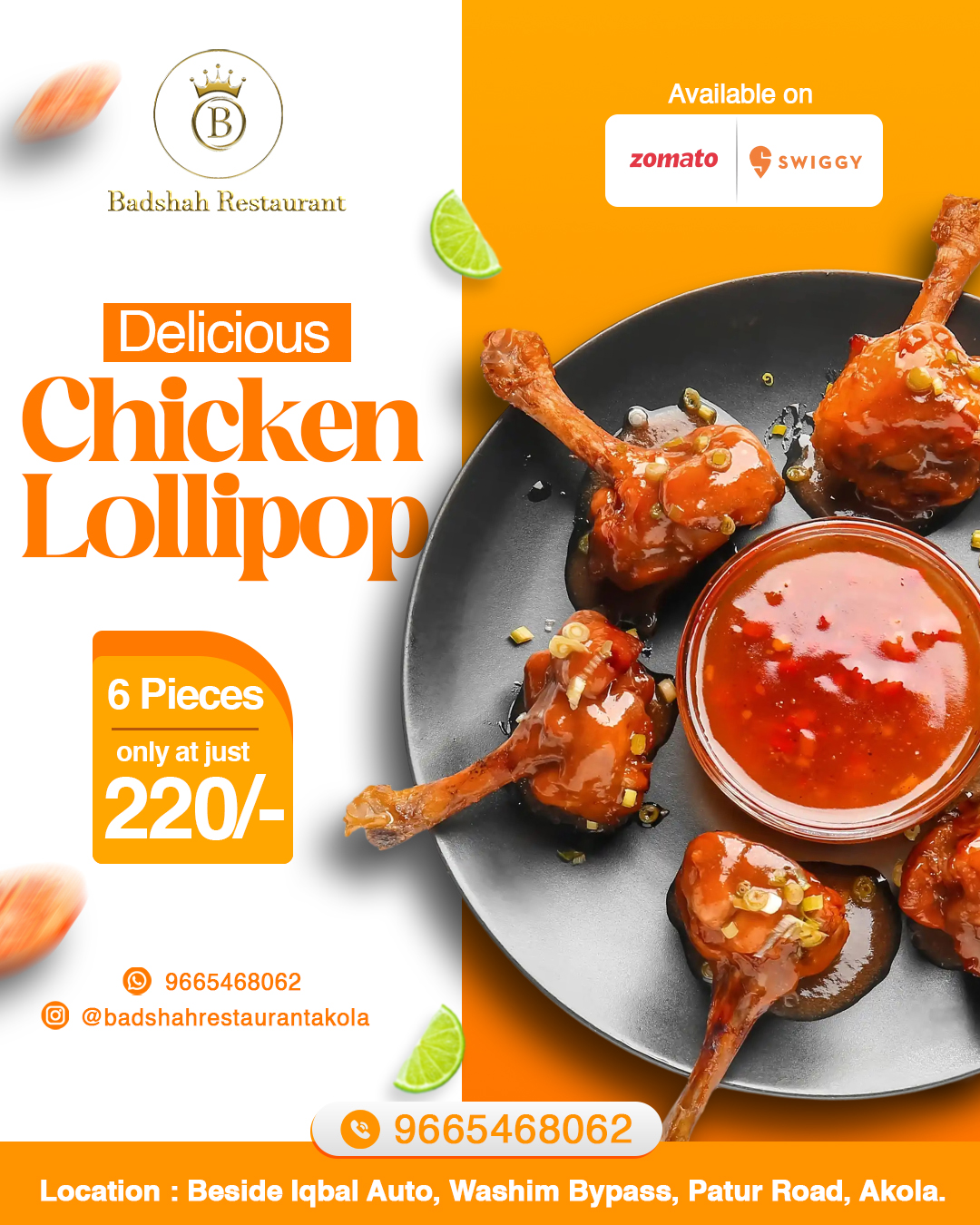 chicken lollipop